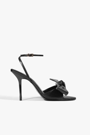 Elodie Buckle Bow Leather Sandal